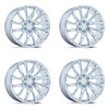 Set 4 Performance Replicas PR213 22x9 6x5.5 Chrome Wheels 22" 28mm Rims