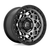 Set 4 Fuel D784 Unit 17x9 5x5 Gunmetal With Black Ring Wheels 17" -12mm