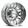 17" Ultra 003RC Hunter Dually 17x6.5 8x6.5 Chrome Plated Wheel -140mm Rear Rim