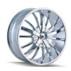 24" Mazzi Essence 24x9.5 Chrome 6x135 6x5.5 Wheel 30mm For Ford Chevy GMC Rim