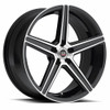 20" Spec-1 SP-8 Gloss Black & Machined Wheel 20x9 5x4.5 35mm Truck Suv Rim