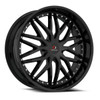 18" Cavallo CLV-46 Gloss Black Wheel 18x8 4x100 4x4.5 35mm Rim