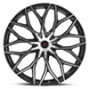 Set 4 22" Cavallo CLV-37 Gloss Black & Machined Wheels 22x8.5 5x4.5 5x120 38mm