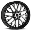 Set 4 22" Cavallo CLV-33 Gloss Black & Machined Wheels 22x9.5 5x115 5x120 15mm