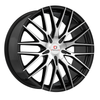 24" Cavallo CLV-45 Gloss Black & Machined Wheel 24x9 5x115 5x120 18mm Rim