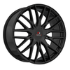 22" Cavallo CLV-45 Gloss Black Wheel 22x9.5 6x135 6x5.5 25mm For Ford Chevy GMC