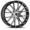 Set 4 24" Cavallo CLV-36 Gloss Black & Machined Wheels 24x9 5x115 5x120 18mm
