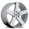 20" Black Rhino Everest 20x9 Silver W/ Mirror-Cut Face 5x5.5 Wheel 20mm Rim