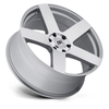 20" Black Rhino Everest 20x9 Silver W/ Mirror-Cut Face 5x5.5 Wheel 20mm Rim