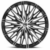 22" Azara AZA-522 Gloss Black & Machined Wheel 22x8.5 5x112 5x4.5 38mm Rim