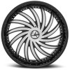 Set 4 22" Azara AZA-508 Gloss Black & Machined Wheels 22x8.5 5x112 5x4.5 38mm