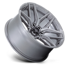 Fuel 1PC Flux 22x9.5 6x5.5 Platinum Wheel 22" 20mm For Chevy GMC Cadillac Rim