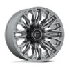 Set 4 20" Fuel D806 Flame 20x9 8x180 1mm Platinum Wheels For Chevy GMC Rims