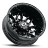 17" Vision Black Milled Spoke 410 Korupt Dually 17x6.5 8x6.5 Rear Rim -143.35mm