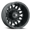 17" Vision Satin Black 410 Korupt Dually 17x6.5 8x200 Rear Wheel -143.35mm Rim