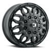 17" Vision Satin Black 410 Korupt Dually 17x6.5 8x200 Front Wheel 121.35mm Rim