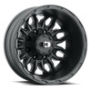 17" Vision Satin Black 410 Korupt Dually 17x6.5 8x210 Rear Wheel -143.35mm Rim