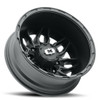 17" Vision Satin Black 410 Korupt Dually 17x6.5 8x210 Rear Wheel -143.35mm Rim