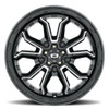 17" Vision Gloss Black Milled Spoke 410 Korupt 17x7.5 5x160 Wheel 45mm