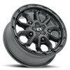 17" Vision Satin Black 410 Korupt 17x7.5 5x130 Wheel 45mm