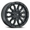 Set 4 16" Vision Satin Black 410 Korupt 16x6.5 6x130 Wheels 45mm Rims