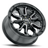 Set 4 16" Vision Gloss Black Milled Spoke 410 Korupt 16x6.5 5x130 Wheels 45mm