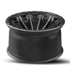 Set 4 22" Vortek Spartan VRT-601 Matte Black 22x10 Wheels 6x135 6x5.5 Rims -12mm