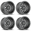 Set 4 20" Vortek Apollo  VRT-608 Matte Black 20x12 Wheels 6x135 6x5.5 Rims -44