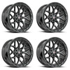 Set 4 20" Vortek Gloss Black VRP-504 20x10 6x135 6x5.5 -18mm Lifted Truck Wheels Set 4 20" Vortek Gloss Black VRP-504 20x10 6x135 6x5.5 -18mm Lifted Truck Wheels