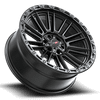Set 4 20" Vortek Satin Black VRT-604 20x9.5 6x135 6x5.5 0mm Truck 6 Lug Wheels
