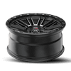 Set 4 20" Vortek Satin Black VRT-604 20x9.5 6x135 6x5.5 0mm Truck 6 Lug Wheels
