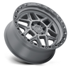 Black Rhino Kelso 20x9 5x5.0 Battleship Gray W/ Black Ring Wheel 20" 0mm Rim