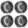 Set 4 20" Vortek Matte Black VRT-606 20x9 5x5.5 5x150 0mm For Toyota Ram Wheels