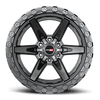 Set 4 20" Vortek Argon VRT-602 Satin Black 20x9 6x135 6x5.5 12mm For Lincoln GMC
