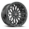 Set 4 20" Vortek Gloss Black VRP-503 20x9 5x5.5 5x150 For Toyota Dodge Ram Rim