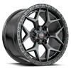 20" Vortek Satin Black VRT-603 20x9 Wheel 6x135 6x5.5 0mm For Ford Chevy GMC Rim