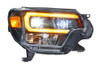 Morimoto XB Hybrid LED Headlights LF529-A For Toyota Tacoma 12-15 Pair / ASM / Amber DRL