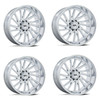 Set 4 Moto Metal MO811 Combat 20x10 6x135 Chrome Wheels 20" -18mm Lifted Rims