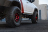 Set 4 KMC KM237 Riot Beadlock 17x8.5 6x135 Red Black Ring 17" 0mm Truck Wheels