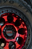 KMC KM237 Riot Beadlock 17x8.5 6x5.5 Candy Red With Black Ring Wheel 17" 0mm Rim