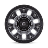Set 4 Fuel  D825 Traction 20x9 8x180 Matte Gunmetal Black Ring Wheels 20" 1mm