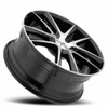 17" Platinum 436U Gemini 17x7.5 5x100 5x4.5 Gloss Black Diamond Cut Face 40mm