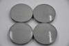 Set 4 64mm Generic Silver Snap In Center Caps Hub Cap 5 Clips
