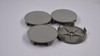 Set 4 64mm Generic Silver Snap In Center Caps Hub Cap 5 Clips