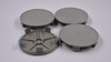 Set 4 64mm Generic Silver Snap In Center Caps Hub Cap 5 Clips
