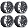 Set 4 20" Konig 37O Oversteer Opal 20x8.5 Wheels 5x4.5 30mm Street Rims