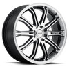 16" Maxxim 41MB Ferris 16x7 4x100 4x4.5 Machined Face Lip Black Accents 40mm Rim