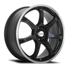 15" Maxxim 11B Knight 15x6.5 5x100 5x4.5 Gloss Black Machined Lip Wheel 38mm Rim