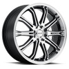 Set 4 17" Maxxim 41MB Ferris machined face and lip with gloss black accents 17x7 Wheels 4x100 4x108 +40mm