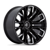 Fuel 1PC D849 Rebar 20x9 6x5.5 Gloss Black Milled Wheel 20" 1mm For Chevy GMC